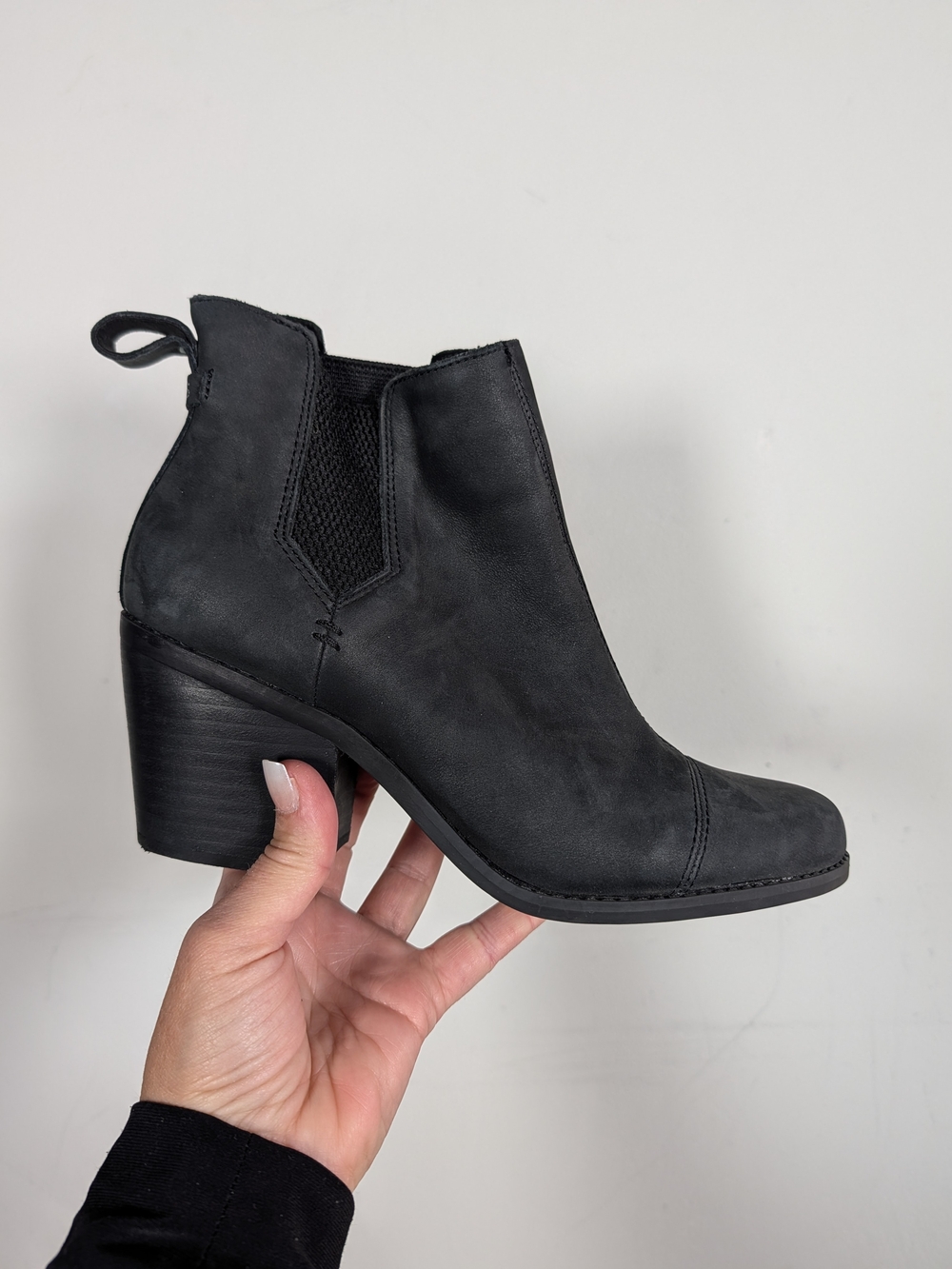Toms Everly Mid Heel Chelsea Boot, Size 8.5